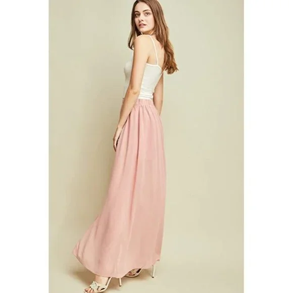 Entro High Waisted Maxi Shorts, Pink - Picture 2 of 6